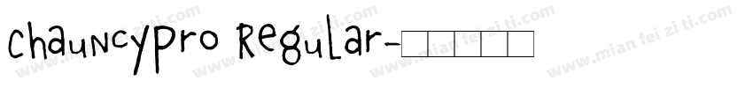ChauncyPro Regular字体转换
